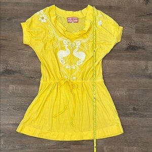 Johnny Was Yellow Mini Dress